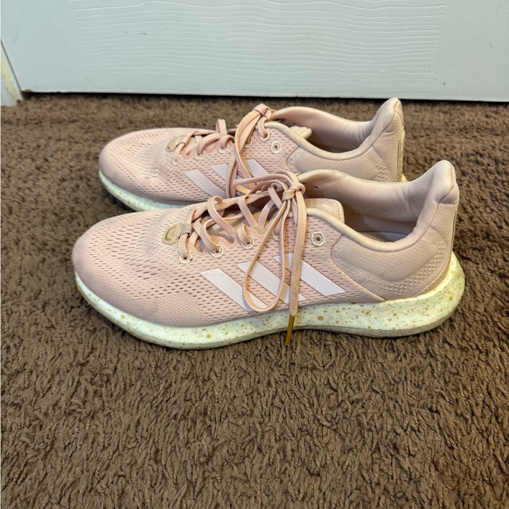 Adidas Pure boost 21 Blush Pink Running Sneakers Shoes Size 9 - Picture 6 of 10